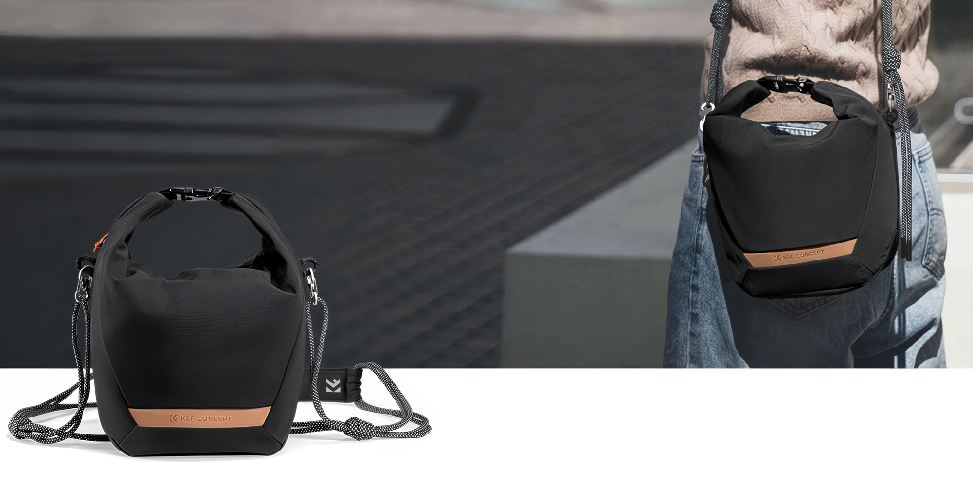 Torba fotograficzna K&F Concept Urban Wander Sling U11 5 l - czarna